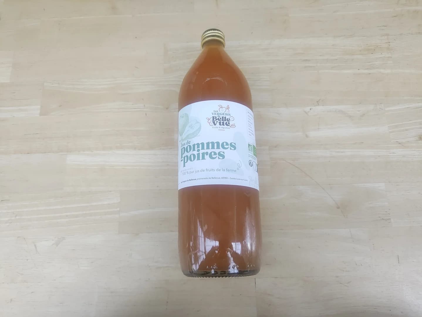 1L de jus de pomme et poire bio
